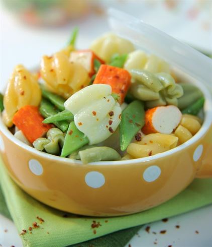 ensalada de rollitos de mar tulipanes